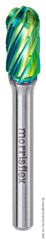 NG6 Coated Radius Cylinder Burr - Size 3